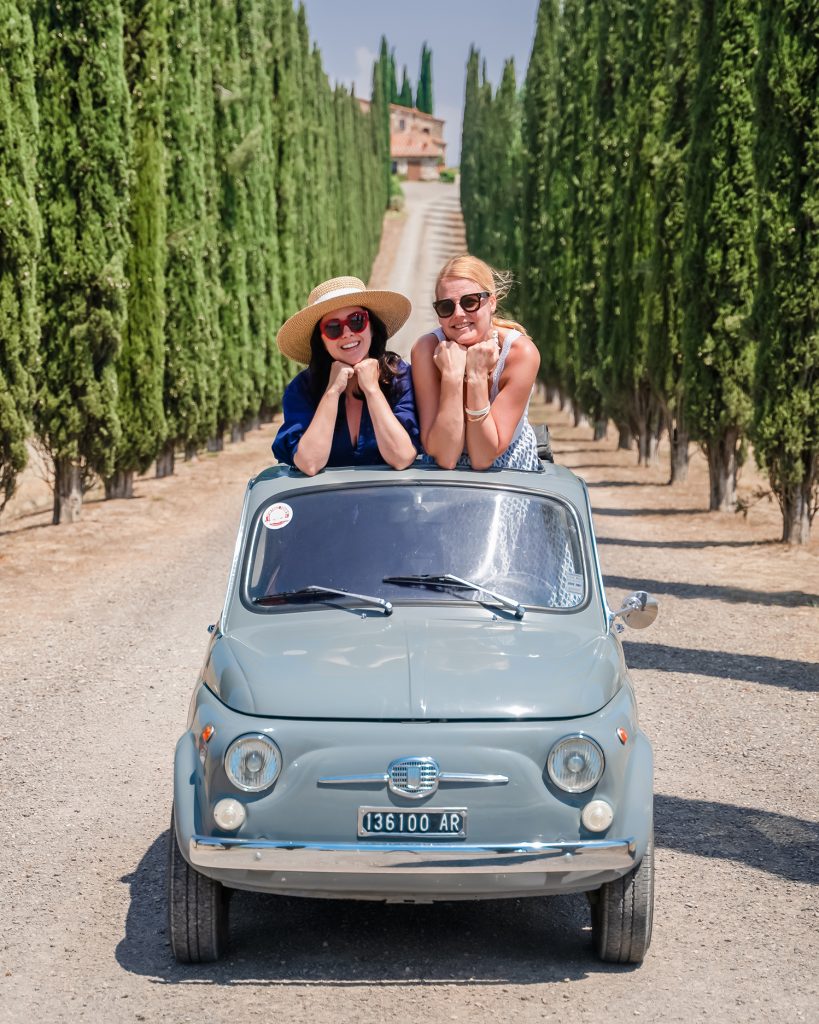 Anna and Ashley in Tuscany